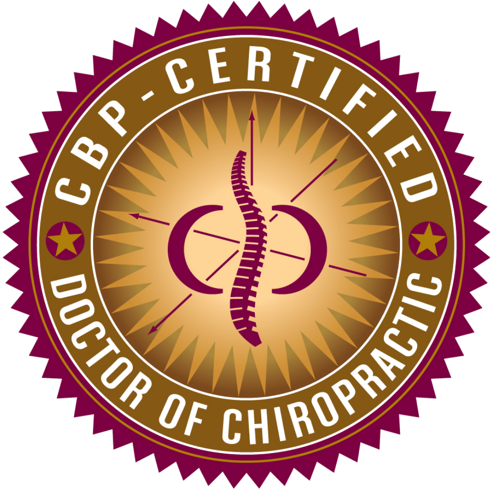 CBP Certified Doctor of Chiropractic badge